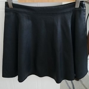 Faux leather skirt